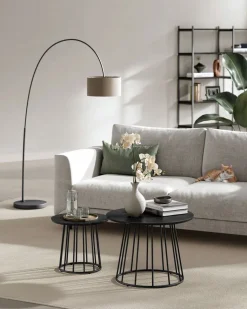 New SONGMICS Fauteuil à bascule beige