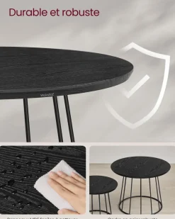 New SONGMICS Fauteuil à bascule beige