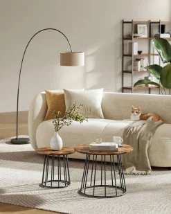 New SONGMICS Fauteuil à bascule beige