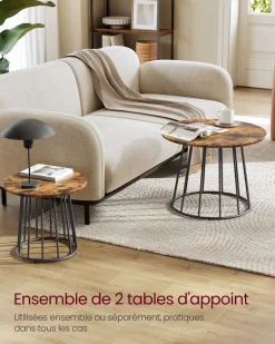 New SONGMICS Fauteuil à bascule beige
