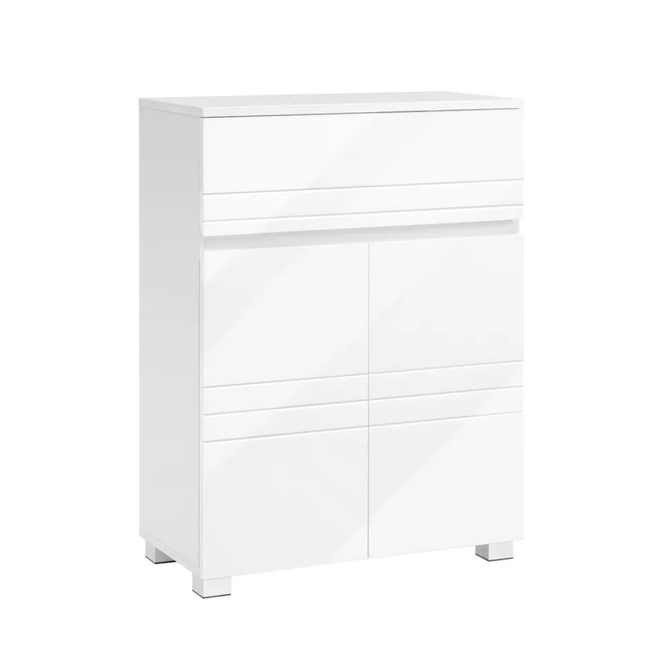 Shop SONGMICS Fauteuil à bascule blanc gris clair