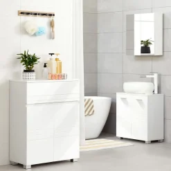 Shop SONGMICS Fauteuil à bascule blanc gris clair