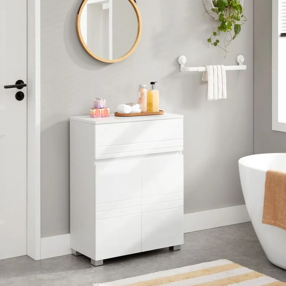 Shop SONGMICS Fauteuil à bascule blanc gris clair