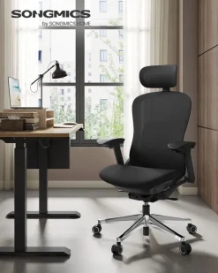 Outlet SONGMICS Fauteuil appui-tête Noir