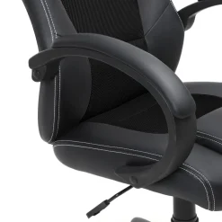 Fashion SONGMICS Fauteuil de Bureau Noir