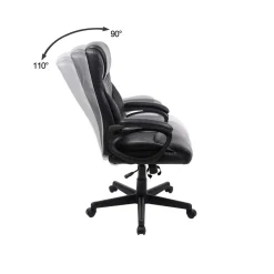 Online SONGMICS Fauteuil de bureau noir Blanc