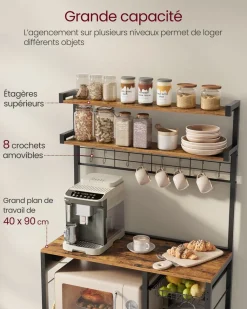 Shop SONGMICS Fauteuil de Salon, avec Accoudoirs et Pieds en Bois Gris Clair