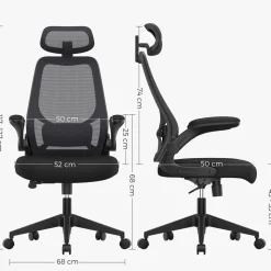 Flash Sale SONGMICS Fauteuil d'ordinateur ergonomique réglable Noir