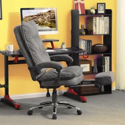 Shop SONGMICS Fauteuil dossier matelassé Blanc