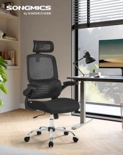 New SONGMICS Fauteuil ergonomique Noir