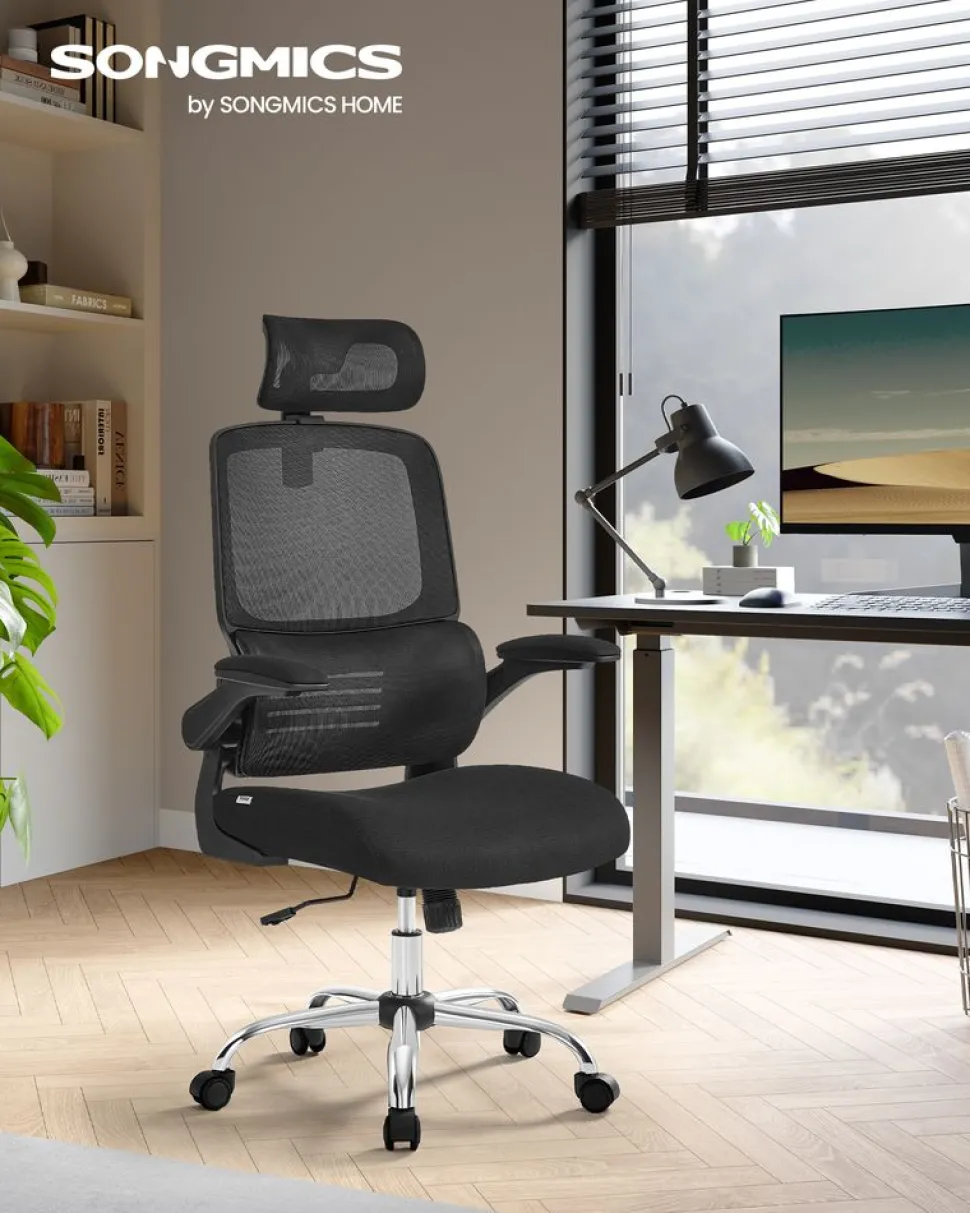 New SONGMICS Fauteuil ergonomique Noir