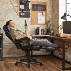 Best Sale SONGMICS Fauteuil ergonomique pivotant réglable rose