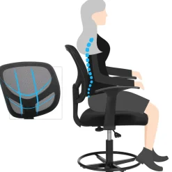 Clearance SONGMICS Fauteuil gamer noir Gris