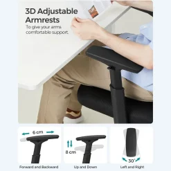 Store SONGMICS Fauteuil gamer noir bleu Blanc