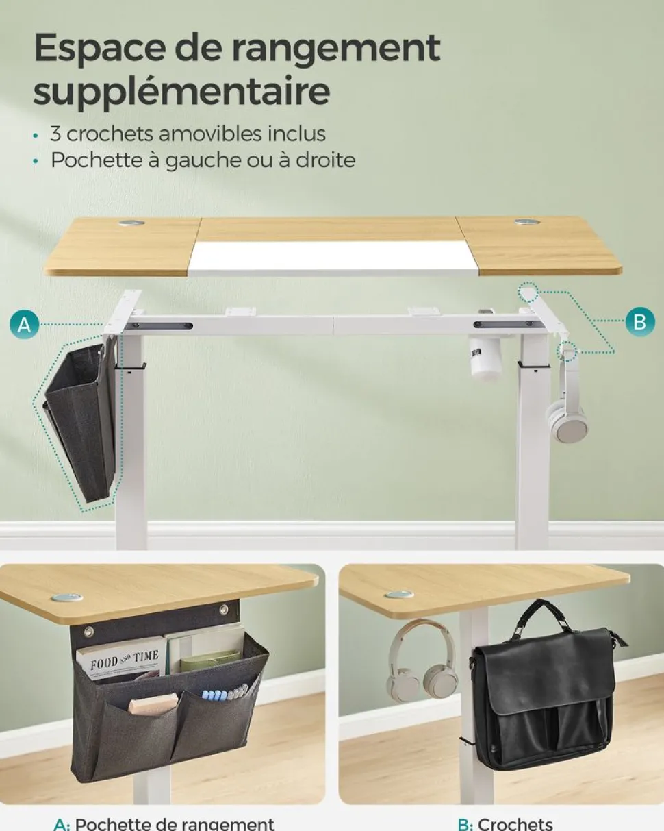 Best SONGMICS Fauteuil gamer noir gris