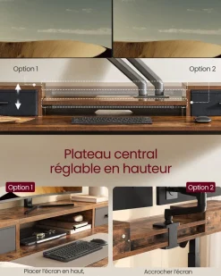 Store SONGMICS Fauteuil gamer noir rouge