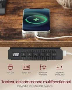 Store SONGMICS Fauteuil gamer noir rouge