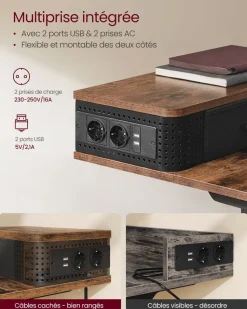 Store SONGMICS Fauteuil gamer noir rouge