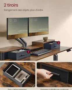 Store SONGMICS Fauteuil gamer noir rouge