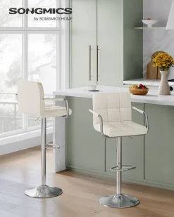 Discount SONGMICS Fauteuil repose-pieds noir Blanc