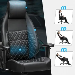 Online SONGMICS Fauteuil respirant noir Blanc