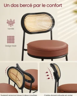 Hot SONGMICS Fauteuil support lombaire Blanc