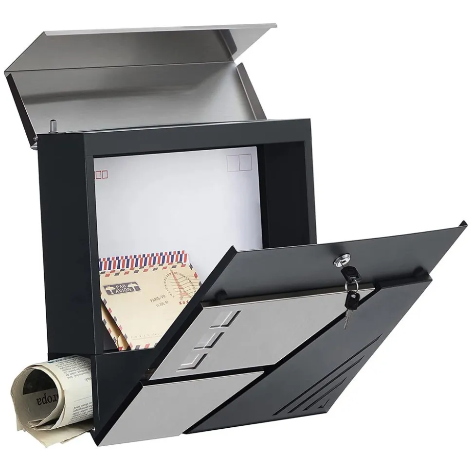 Outlet SONGMICS Gabion 100 x 90 x 30 cm Argent