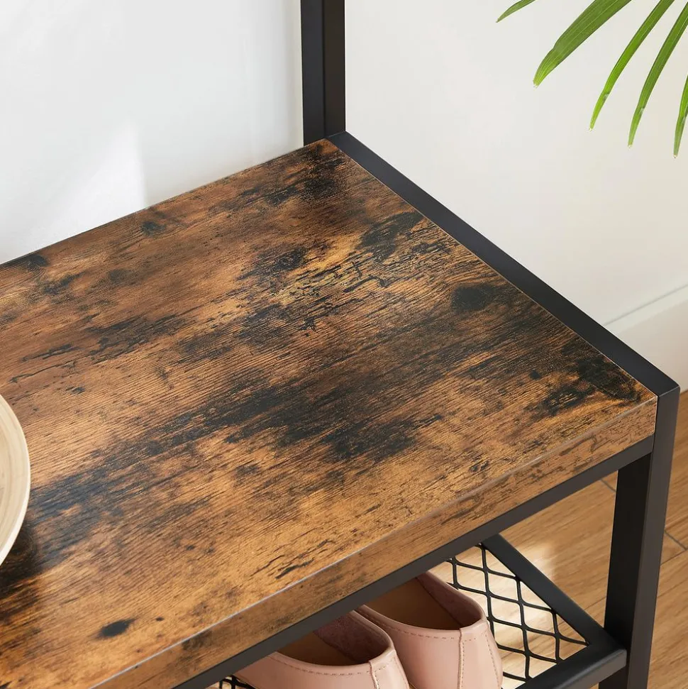 Best SONGMICS Grand portemanteau industriel Marron Rustique