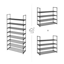 Hot SONGMICS Grand portemanteau industriel Marron Rustique