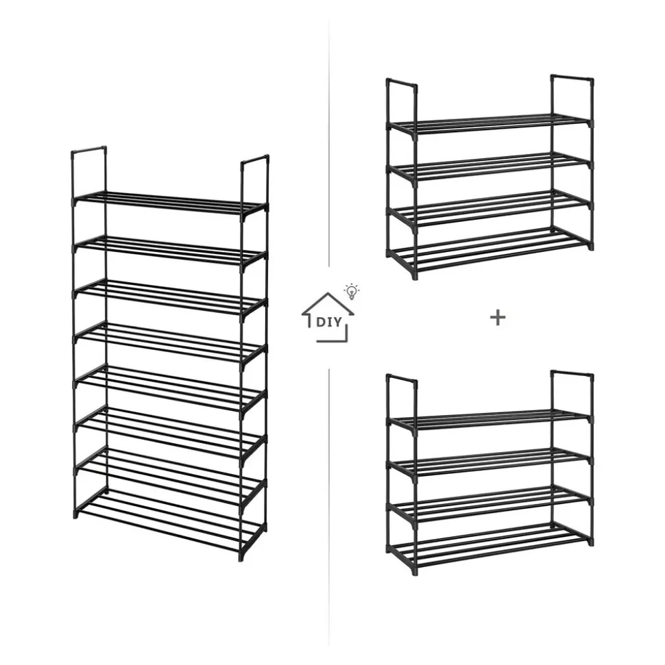 Hot SONGMICS Grand portemanteau industriel Marron Rustique