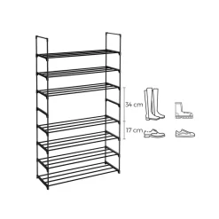 Hot SONGMICS Grand portemanteau industriel Marron Rustique