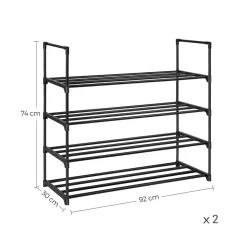 Hot SONGMICS Grand portemanteau industriel Marron Rustique