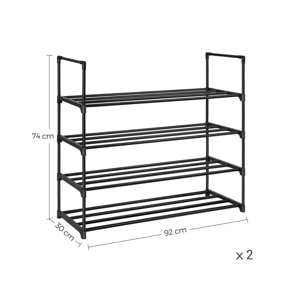 Hot SONGMICS Grand portemanteau industriel Marron Rustique