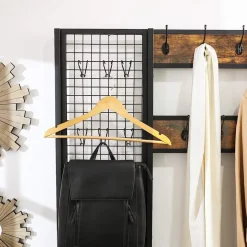 Best SONGMICS Grand porte-manteaux Brun Vintage Noir