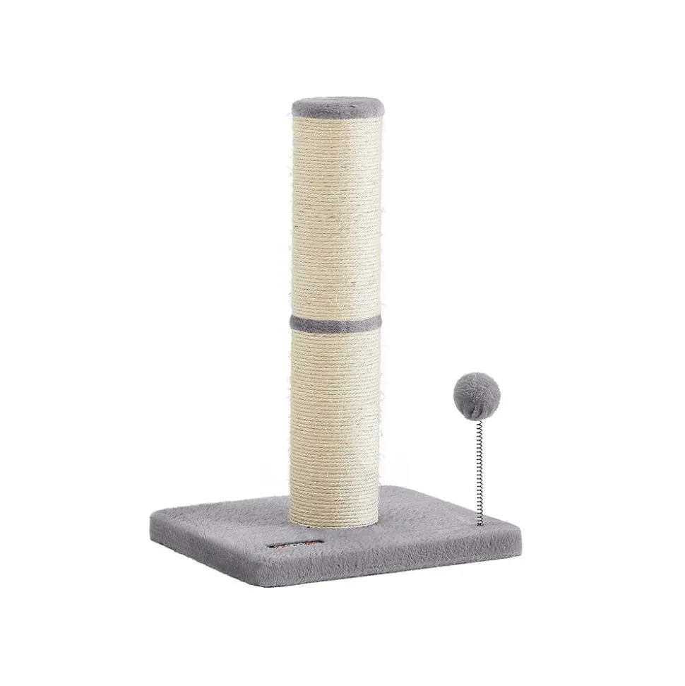 Best SONGMICS Griffoir pour chat 53 cm de haut gris tourterelle