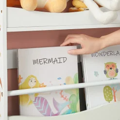 New SONGMICS Industriel Bibliothèque Blanc