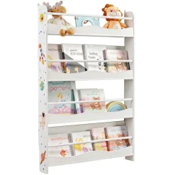 New SONGMICS Industriel Bibliothèque Blanc