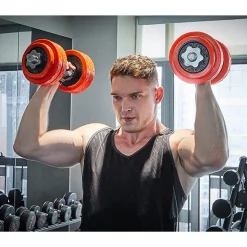 Store SONGMICS Kit haltères 20 kg jaune