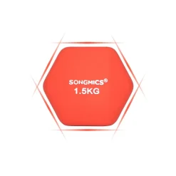 Online SONGMICS Kit haltères 20 kg Rouge