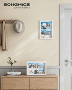 Shop SONGMICS 50L Sacs poubelle à cordon 40 pièces Blanc