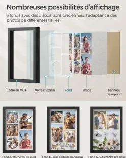 Shop SONGMICS 50L Sacs poubelle à cordon 40 pièces Blanc