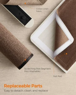 Online SONGMICS Land Enemble de 7 meubles pour chat muraux Marron Avoine + Marron Café