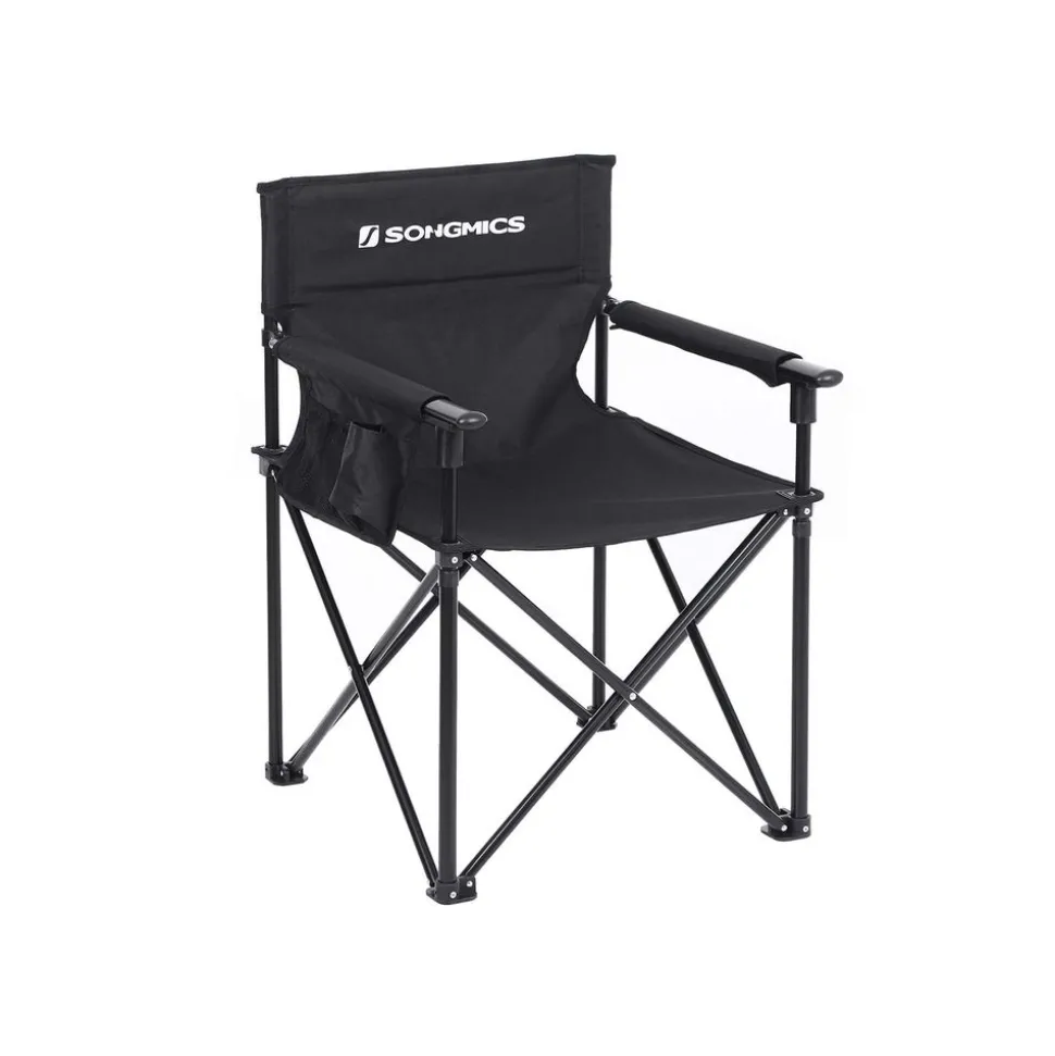 Fashion SONGMICS Lit de camp M noir