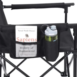 Fashion SONGMICS Lit de camp M noir