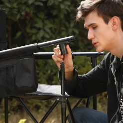 Fashion SONGMICS Lit de camp M noir