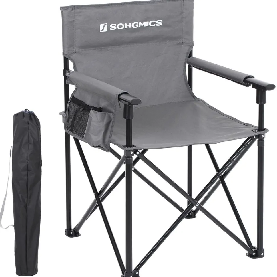 Fashion SONGMICS Lit de camp M noir