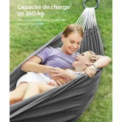 Sale SONGMICS Lit de camp matelas noir