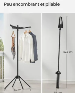 Online SONGMICS Lit double en métal 140 x 190 cm gris foncé