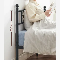 Flash Sale SONGMICS Lit double Noir