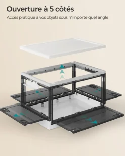 Best Sale SONGMICS Lot de 3 Boîtes de Rangement pour décorations de Noël